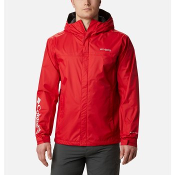 Columbia Jas Heren, PFG Storm Rood DonkerGrijs, 02ZFLTJHN